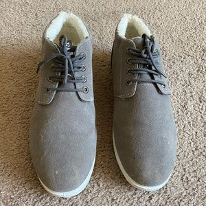 Fur Lined Gray Shoes